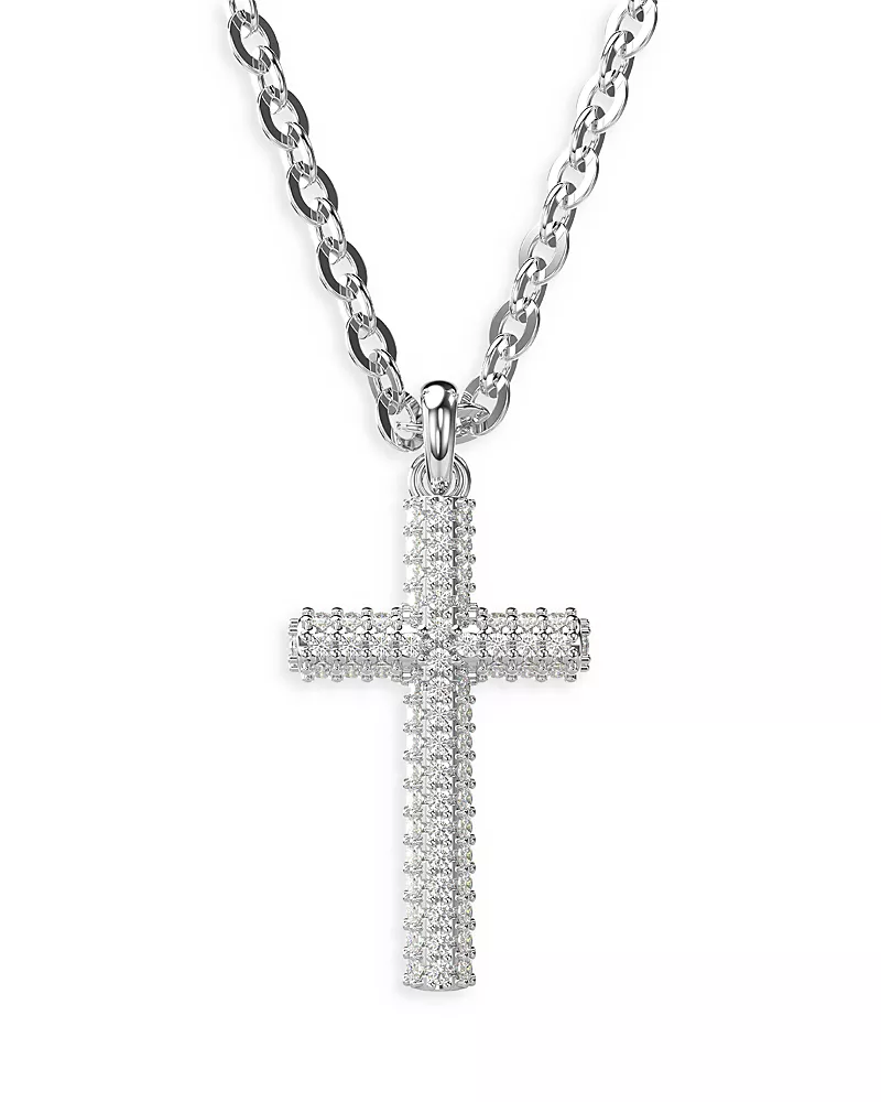 Swarovski Insigne Crystal Cross Pendant Necklace, 14.96-17.72