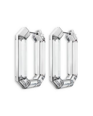 Lucent Crystal Hoop Earrings