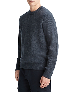 Shop Vince Boiled Cashmere Thermal Sweater In Coastal Co