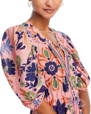 FARM Rio Seashell Tapestry Cotton Mini Dress | Bloomingdale's Women