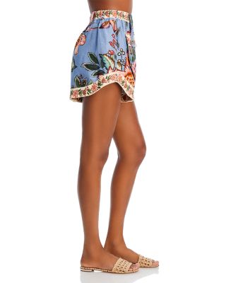 Wonderful Bouquet Linen Shorts