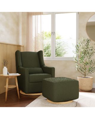 Kiwi Boucl&eacute; Gliding Ottoman