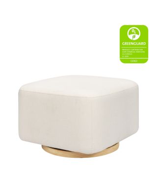 Kiwi Gliding Ottoman with Light Wood Base