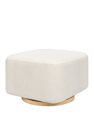 Kiwi Gliding Ottoman with Light Wood Base