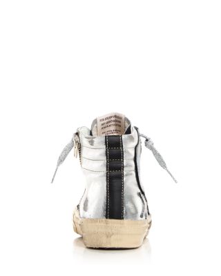 Women's Slide Laminated High Top Sneakers