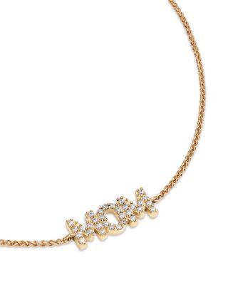 Diamond Mom Bracelet in 14K Yellow Gold, 0.15 tcw