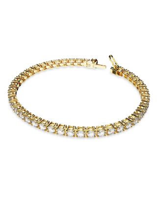Matrix Tennis Bracelet in Gold Tone