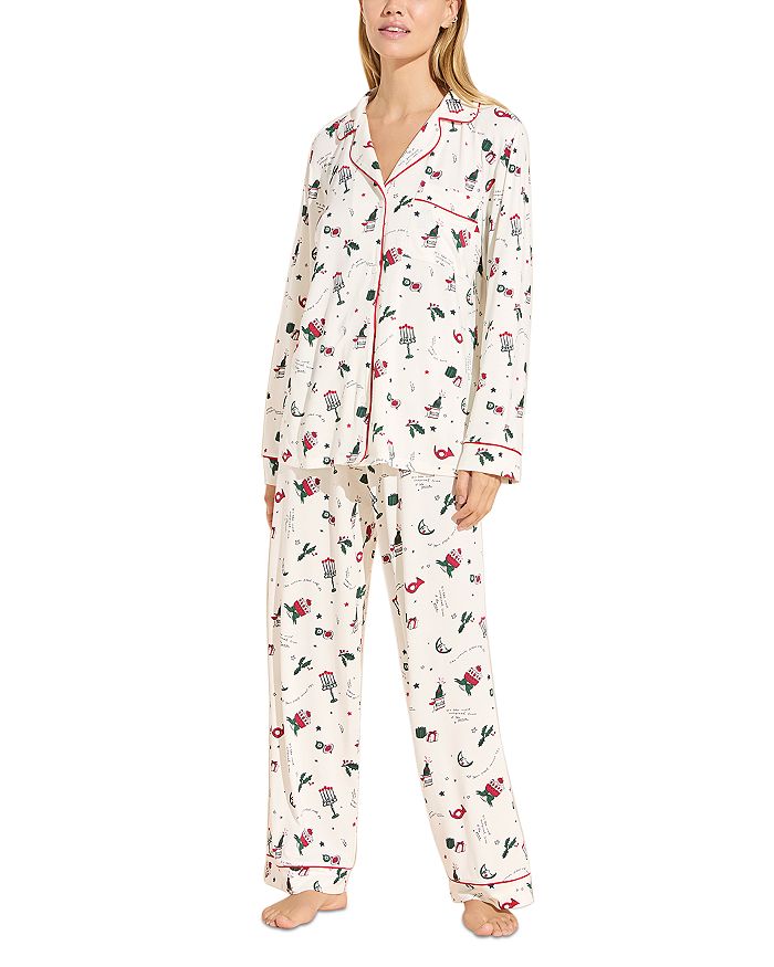 Eberjey Sleep Chic Star Christmas Pajama Set Bloomingdale's