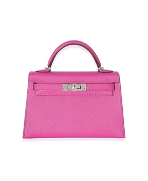 Pre-owned Hermes  Hermes Kelly 20 Leather Handbag In Pink