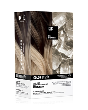 Igk Hair Color Bright One Step Bleach & Color Kit In Ice Breaker - Cool Blonde