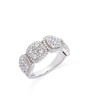 Bloomingdale's Diamond Halo Cluster Band in 14K White Gold, 1.5 ct. t.w.