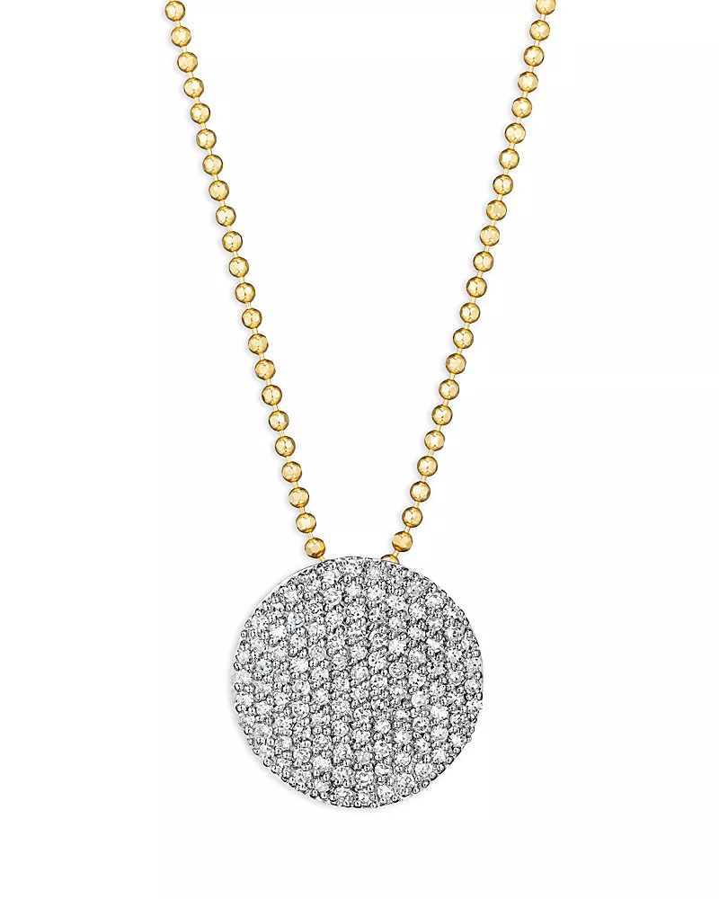 Phillips House 14K Yellow Gold Diamond Infinity Necklace, 16
