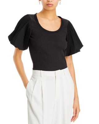 Derek Lam 10 Crosby - Suzanne Mixed Media Top