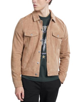 The Kooples - Button Front Suede Jacket