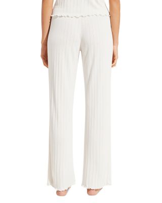 Pointelle Pull On Pajama Pants