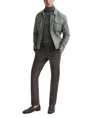 Caine Merino Wool Slim Fit Turtleneck Sweater 