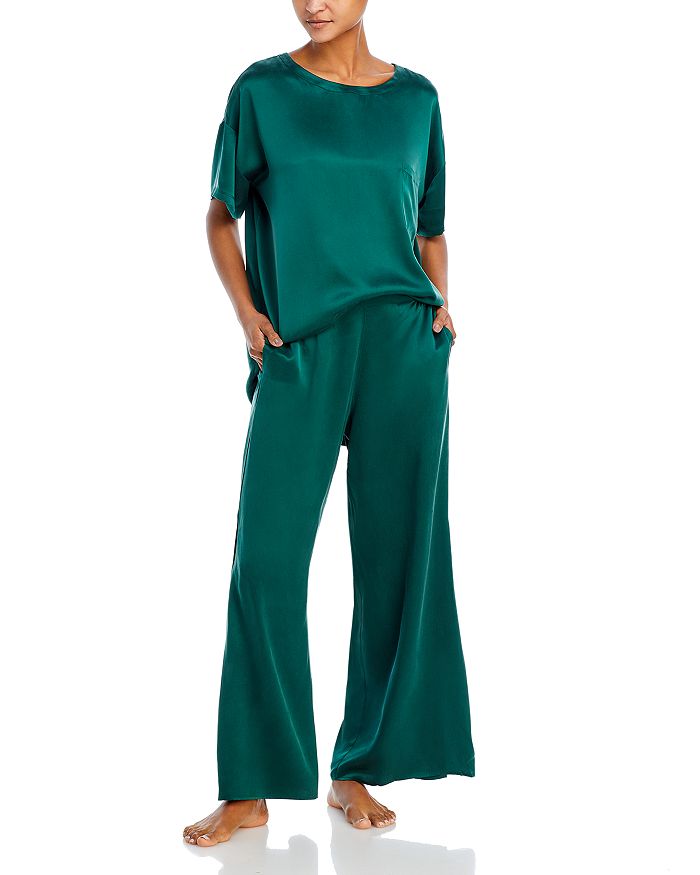 Lunya Silk Pajama Set Bloomingdale's