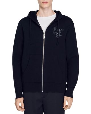 Sandro - Dragon Zip Up Hoodie