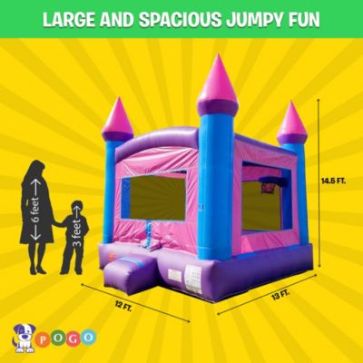  Premium Inflatable Bounce House (without Blower) - 13 x 12 x 14.5 Foot