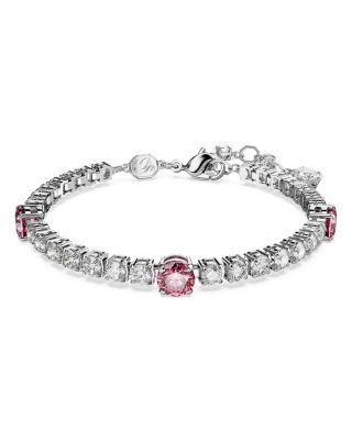 Swarovski - Matrix Round Cut Tennis Bracelet in Rhodium Plated