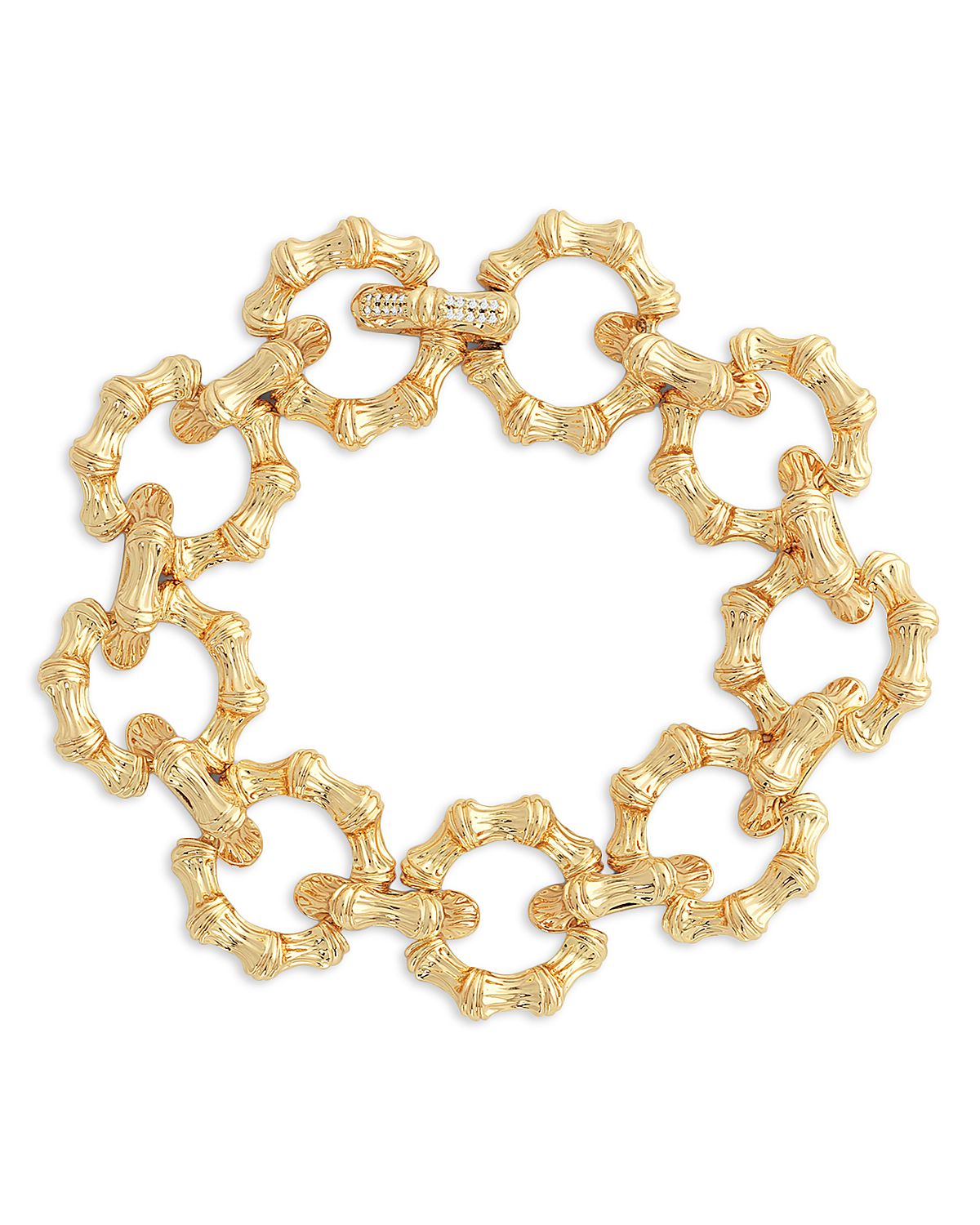 Anabel Aram Sculpted Bamboo Chain Bracelet