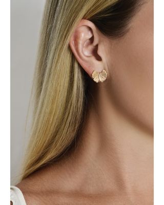 Butterfly Stud Earrings in 18K Gold Plated 