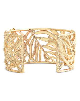 Palm Leaves Cuff in 18K Gold Plated
