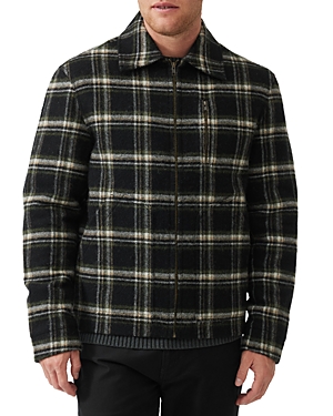 Shop Rodd & Gunn Iverness Zip Front Jacket In Onyx