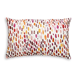 Scalamandre Jamboree Lumbar Decorative Pillow, 22 X 14 In Wild Berry