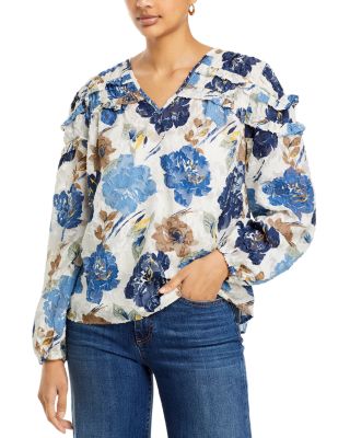 Cupio - Ruffled Trim Top