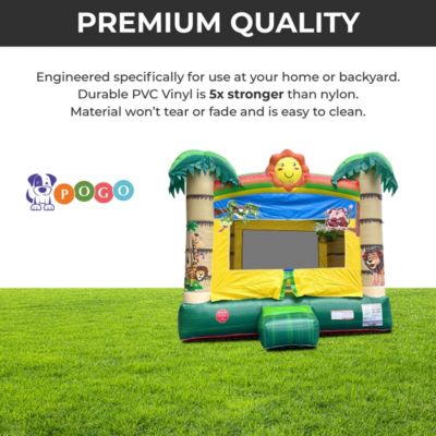  Premium Inflatable Bounce House (Without Blower) - 13 x 12 x 14.5 Foot - Deluxe Castle Big Crossover Inflatable Bouncy House Jumper Unit for Kids
