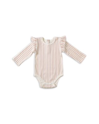 Unisex Long Sleeve Ruffle One Piece - Baby