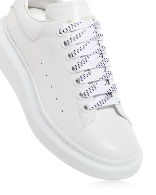 Men's Oversized Leather Heel Detail Sneakers