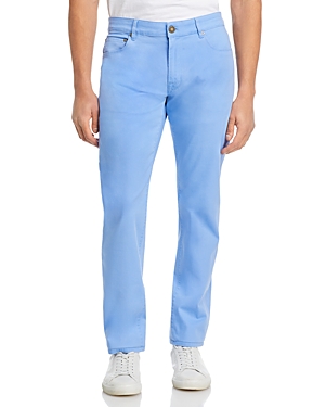 Pt Torino Garment Dyed Stretch Cotton Slim Fit 5 Pocket Pants
