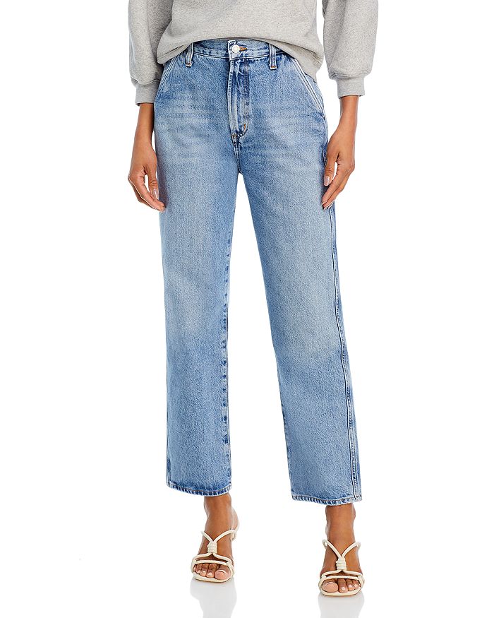 AGOLDE Cooper High Rise Straight Trouser Jeans in Command | Bloomingdale's