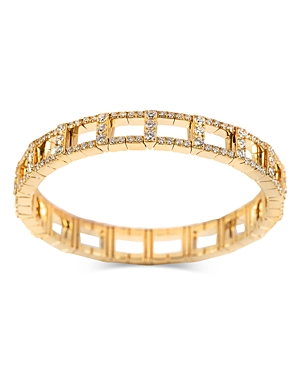 18K Yellow Gold Diamond Stretch Bracelet, 4.4 ct. t.w.