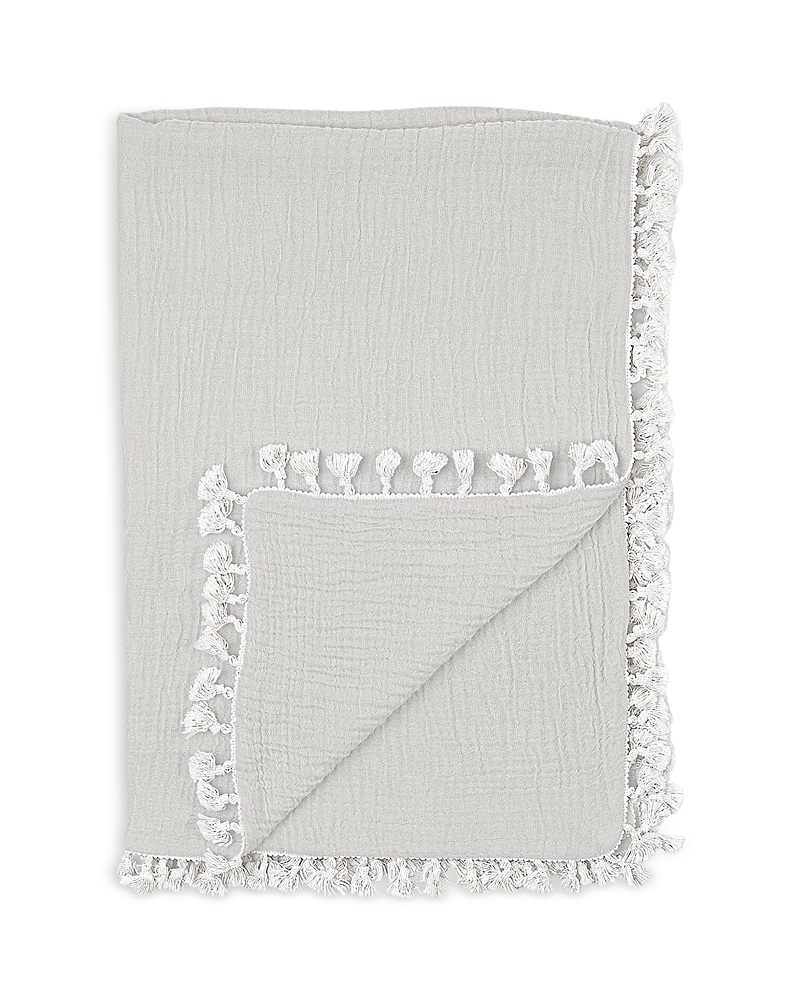 Crane Baby 6 Layer Muslin Blanket In Gray