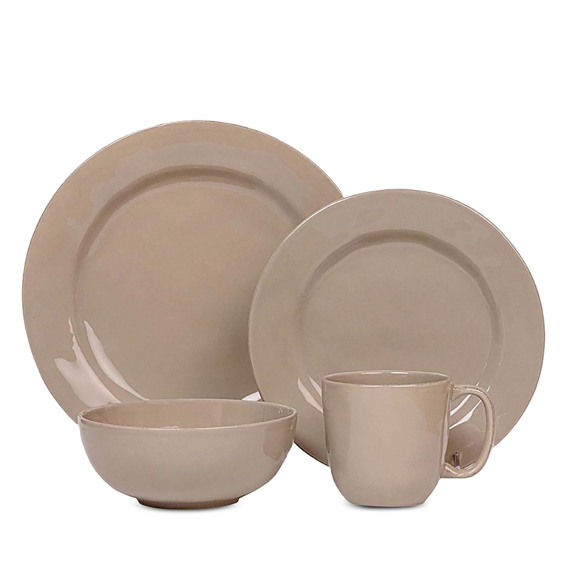 Juliska Puro 4 Piece Dinnerware Place Setting In Taupe