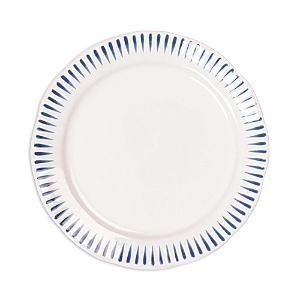 Shop Juliska Sitio Stripe Dinner Plate In Delft Blue