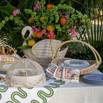 Tuileries Garden Mesh Round Food Covers, Set of 2
