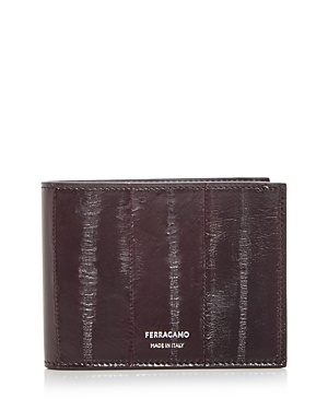 Shop Ferragamo Snakeskin Bifold Wallet In T.moro