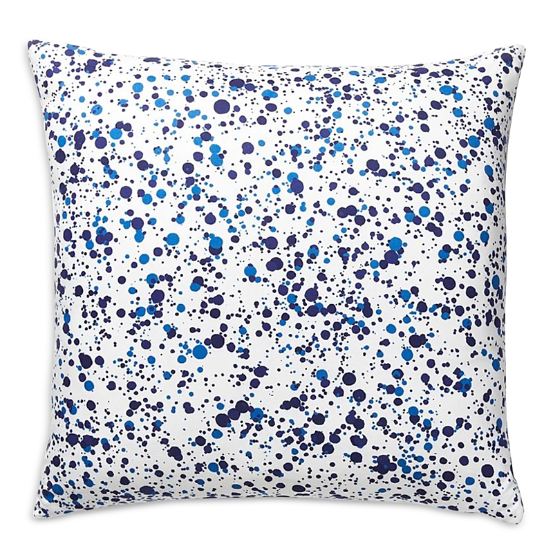 Scalamandre Spatter Decorative Pillow, 22 X 22 In Dark Navy