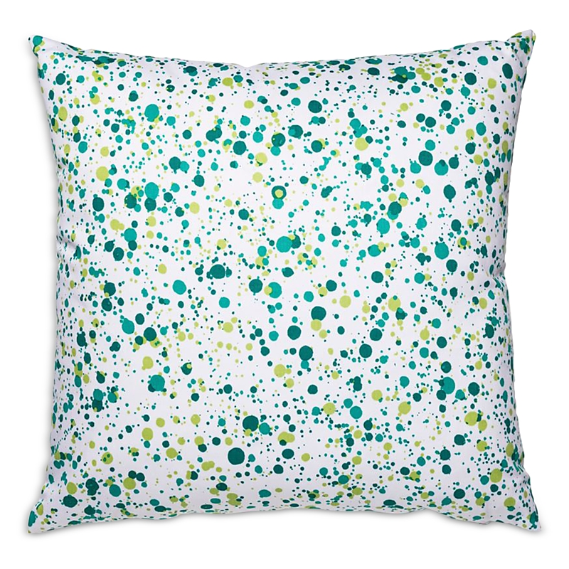 Scalamandre Spatter Decorative Pillow, 22 X 22 In Green