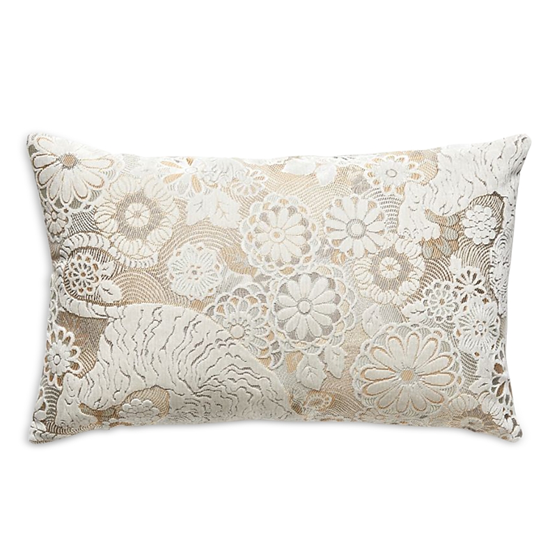 SCALAMANDRE SIBERIAN TIGER DECORATIVE LUMBAR PILLOW, 22 X 14