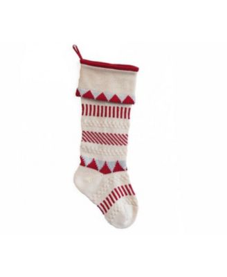 Knit Geometric Stocking 18&amp;quot;