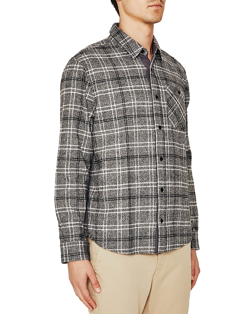 Ag Aiden Long Sleeve Button Front Shirt In Tartan Plaid