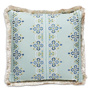 Scalamandre Imogen Embroidery Decorative Pillow, 18 x 18