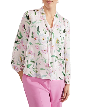 Hobbs London Aria Blouse In Pale Pink