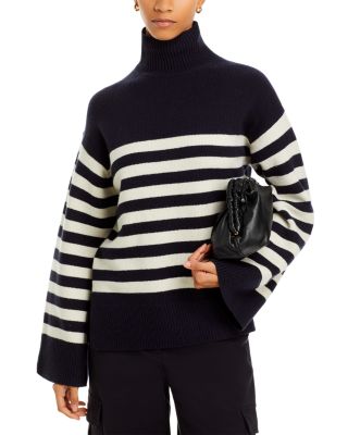 Theory - Striped Turtleneck Sweater