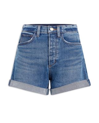 Alex Rolled Denim Shorts in Savage